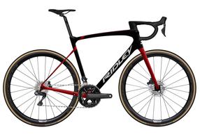 Road bicycle RIDLEY FENIX SLiC - Ultegra Di2 2x12s - color FSD-30As (Black-Candy Red Metallic-White)