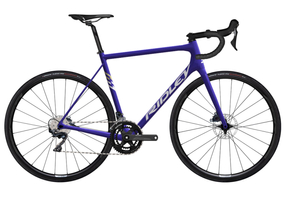 Road bicycle RIDLEY HELIUM SLX DISC - 105 Di2 2x12s - color HXD-07Bs (Violet Blue Metallic-White-Gold Metallic)