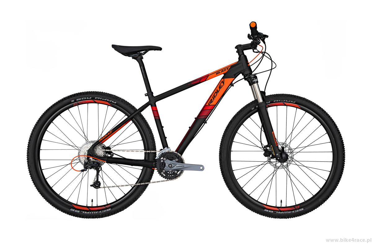 orange and black mountain bike