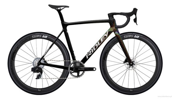 Cyclocross bicycle RIDLEY X-NIGHT RS - Force eTap AXS 1x12s - color XRS-01As (Black-Starstruck Black)