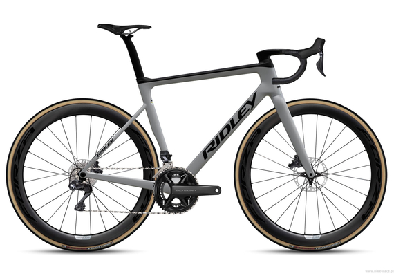 Road bicycle RIDLEY FALCN RS - Force eTap AXS 2x12s - color FRS-01Am (Battleship Grey-Black)