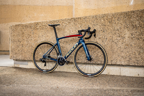 Road frameset RIDLEY NOAH DISC color NHD 01As Deep Dark Blue Red Beige