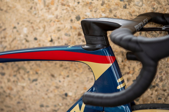 Road frameset RIDLEY NOAH DISC - color NHD-01As (Deep Dark Blue-Red-Beige)