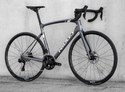 Road bicycle RIDLEY FENIX DISC - 105 Di2 2x12s - color FEN-01As (Arctic Grey Metallic-White- Battleship Grey)