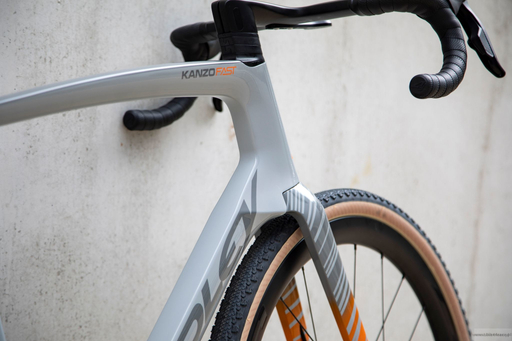 Gravel bicycle RIDLEY KANZO FAST - Rival eTap AXS Classified 1x12s - color KAF-02As (Battleship Grey-Orange-Dove Grey)