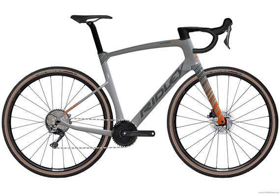 Rower gravel RIDLEY KANZO FAST - GRX800 1x12s - kolor KAF-02As (Battleship Grey-Orange-Dove Grey)