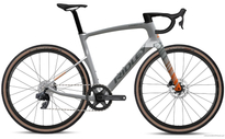 Gravel bicycle RIDLEY KANZO FAST - Rival eTap AXS Classified 1x12s - color KAF-02As (Battleship Grey-Orange-Dove Grey)