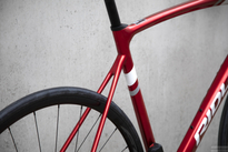 Road frameset RIDLEY FENIX DISC - color FEN-01Bs (Candy Red Metallic-White-Battleship Grey)