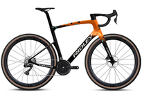 Gravel bicycle RIDLEY KANZO FAST - GRX800 Di2 Classified 1x11s - color D-1077R (Black-Rich Orange Metallic)