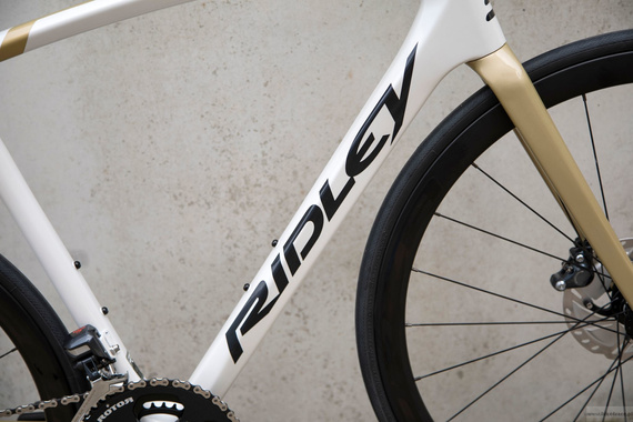 Road bicycle RIDLEY FENIX SLiC - Rival eTap AXS 2x12s - color FSD-30Bs (Pearl White-Gold-Black)