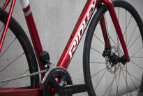 Road frameset RIDLEY FENIX DISC - color FEN-01Bs (Candy Red Metallic-White-Battleship Grey)