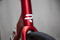 Road frameset RIDLEY FENIX DISC - color FEN-01Bs (Candy Red Metallic-White-Battleship Grey)