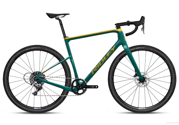 Rower gravel RIDLEY KANZO ADVENTURE 2.0 - Apex XPLR 1x12s - kolor KAD-02As (Honey Gold Metallic-Ocean Green)